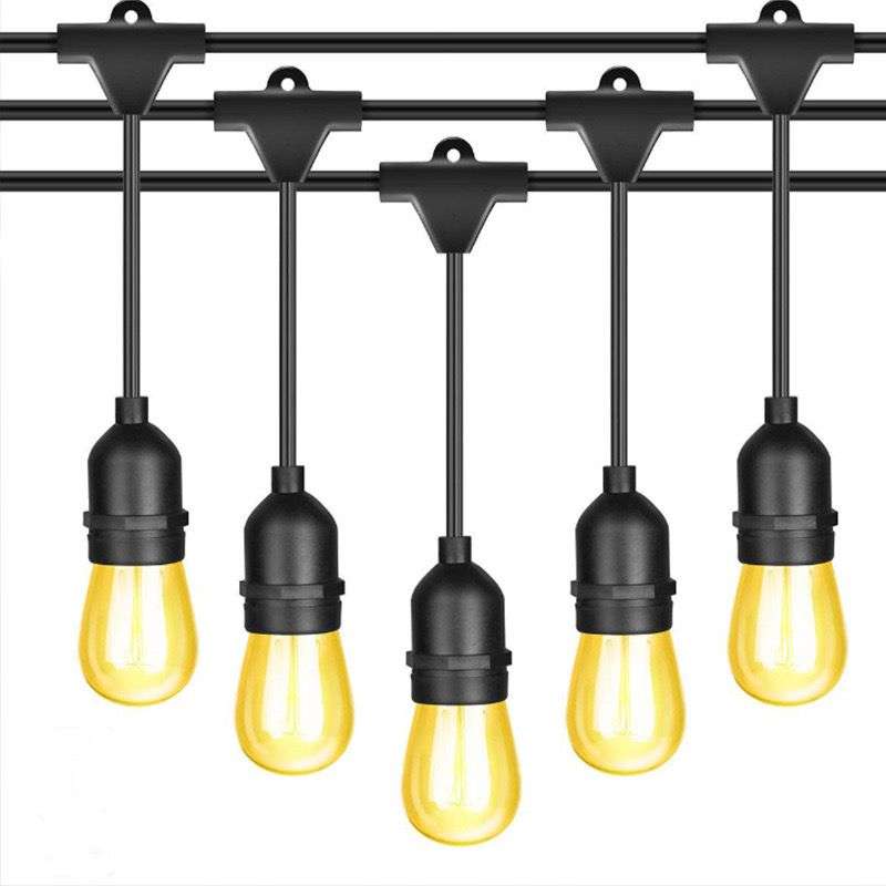 IP65 S14 Waterproof Festoon Cable 200 Led String Light With 100M Cable