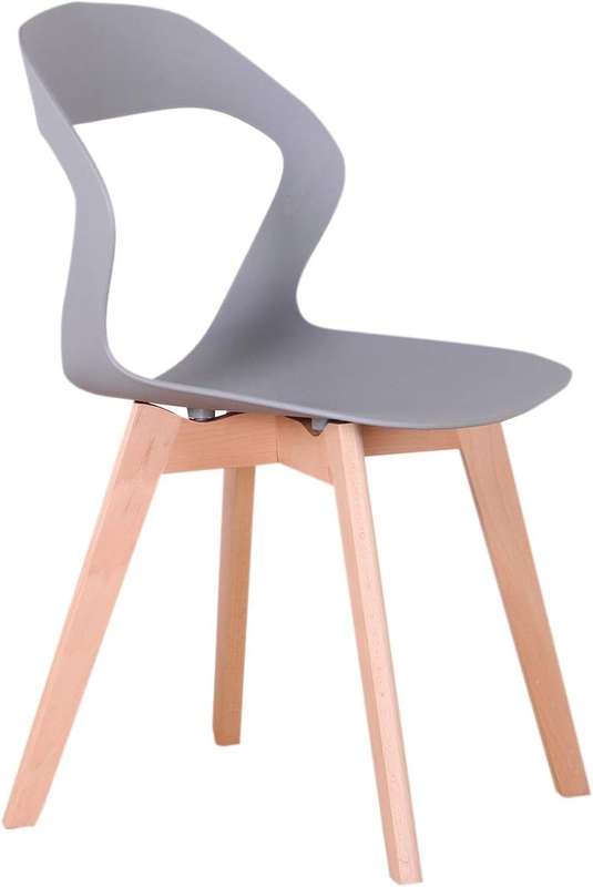 Plastic Kitchen Chair ine-1 Pack - Grey