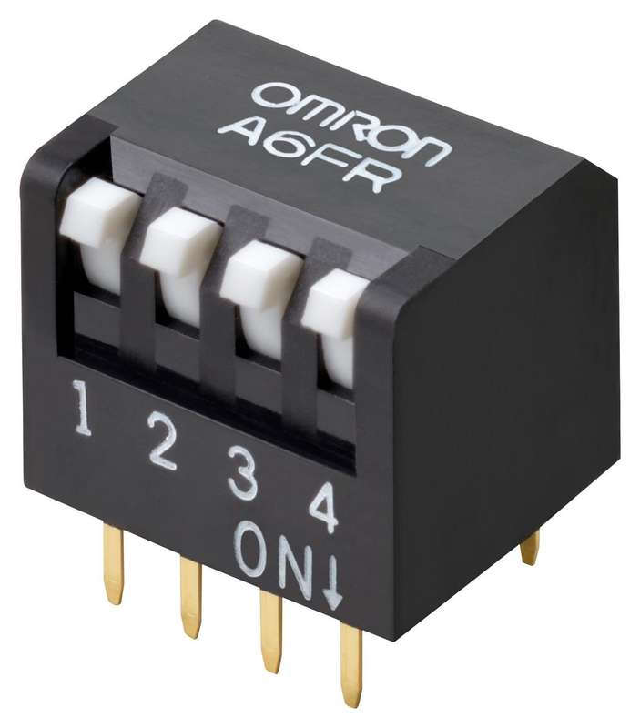 Omron (A6FR-5101) DIP / SIP Switch, SPST-NO, 24 V, 25 mA