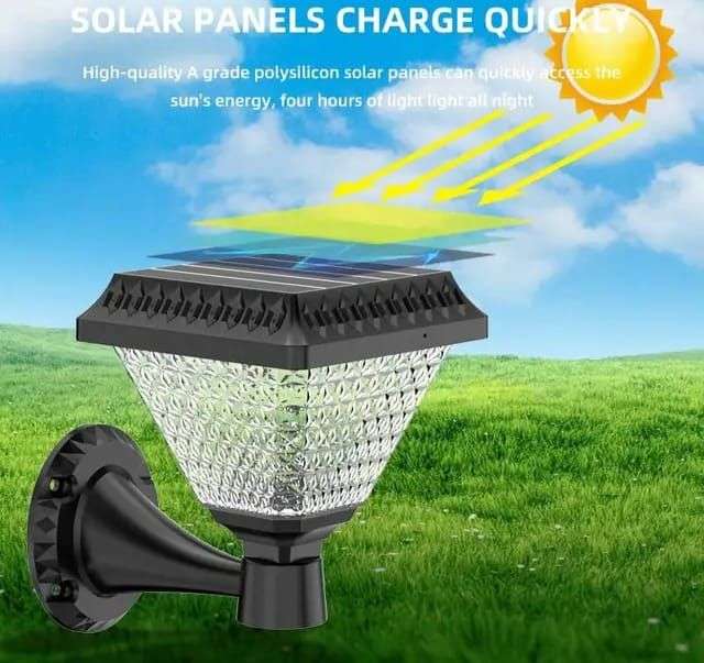 Solar Powered Garden Light RGB, Warm White & White With Remote Control