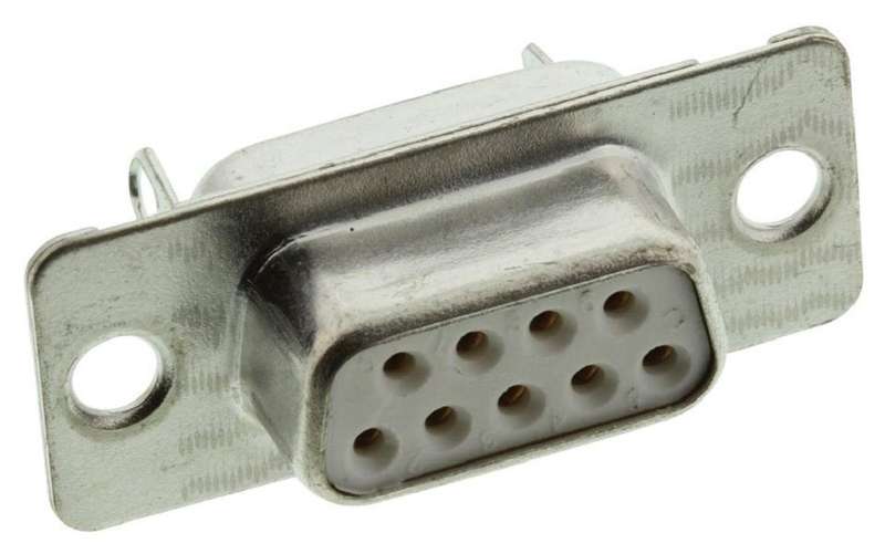 Amphenol (DE09S064HTLF) D Sub Connector, DB9, Standard, Receptacle
