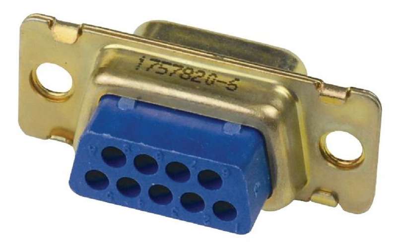 Amp (1757820-1) D Sub Connector Housing, Crimp, 9 Ways, D Sub