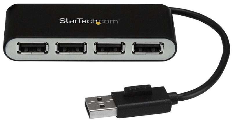 Startech (ST4200MINI2) 4 Port Portable USB 2.0 Hub, Bus Powered