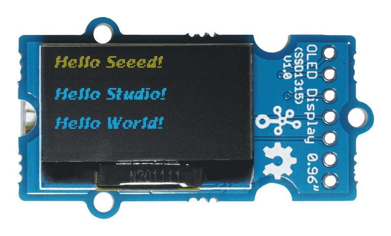 Seeed Studio (104020249) OLED Display Board, 0.96", Yellow & Blue