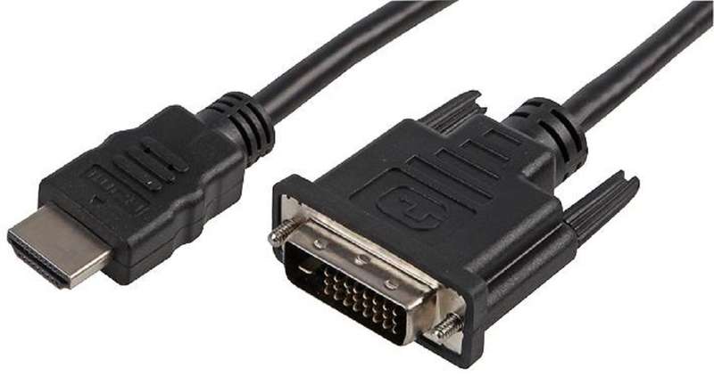 Pro Signal PSG01044 Audio / Video Cable Assembly, HDMI Plug, DVI-D Plug