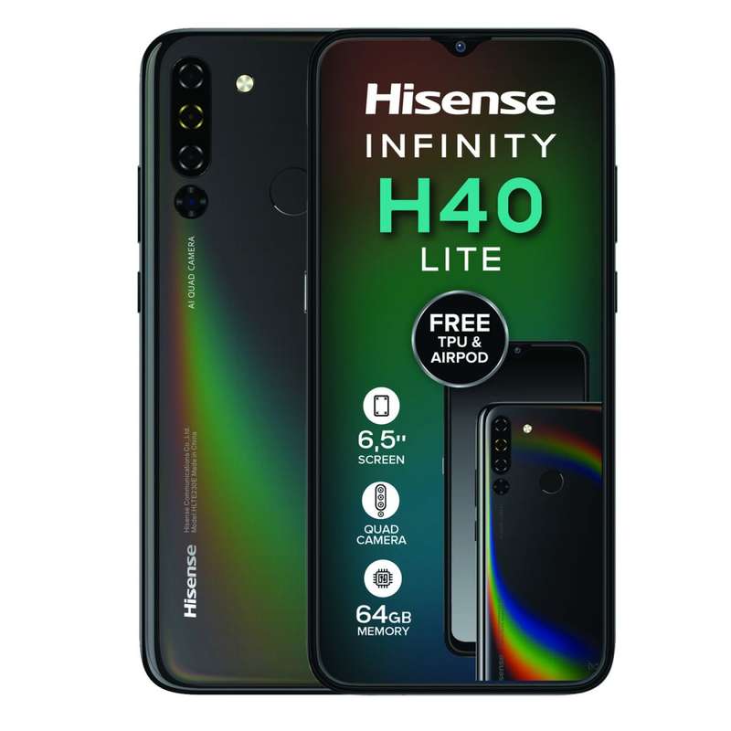 Hisense Infinity H40 Lite 64GB Single Sim - Black