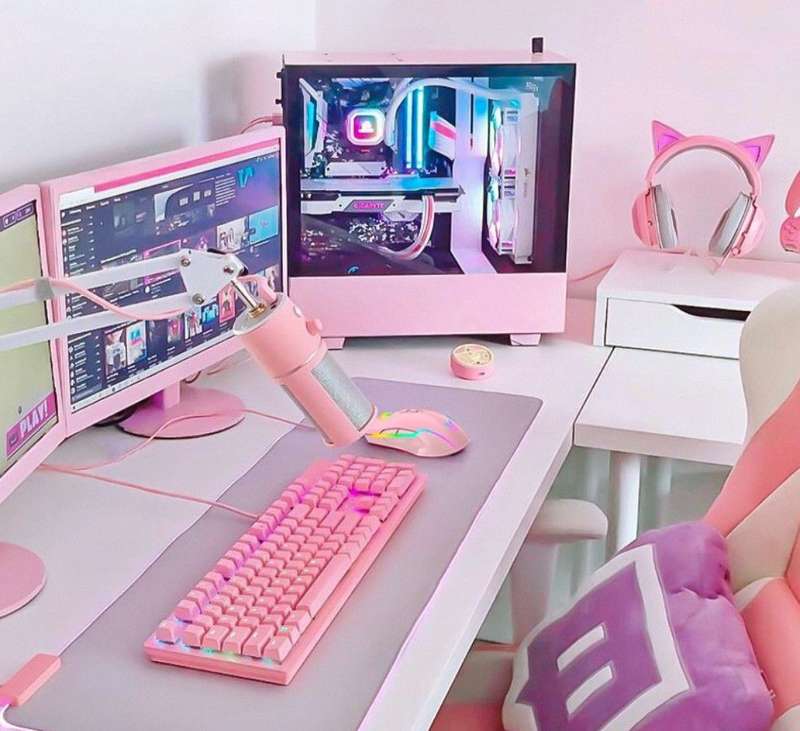 ONIKUMA Pink Spill-resistant G25+CW905 Wired Keyboard & Mouse Set