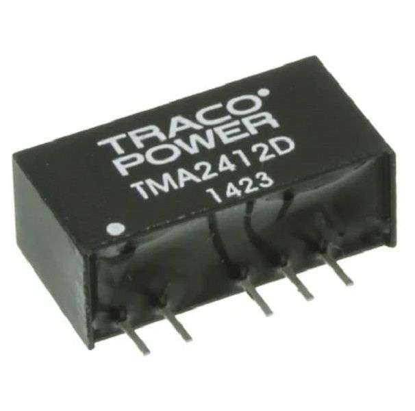 Traco Power (TMA 2412D) Isolated Through Hole DC/DC Converter,, Output 12V