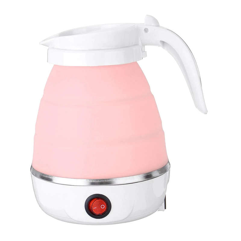 Classy Portable Folding Travel And Home Electric Kettle - Pink