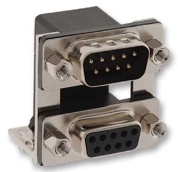 Norcomp (178-009-413R571) Stacked D Sub Connector, Dual Port, 9 Contacts
