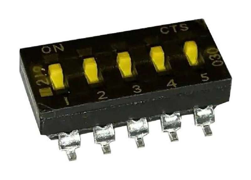 Cts (219-5MST) DIP / SIP Switch, SPST, 50 V, 100 mA