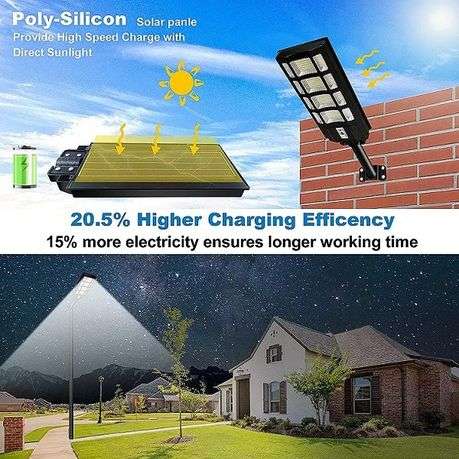 400w IP66 waterproof high power solar street light with 6v solar panel- RGB