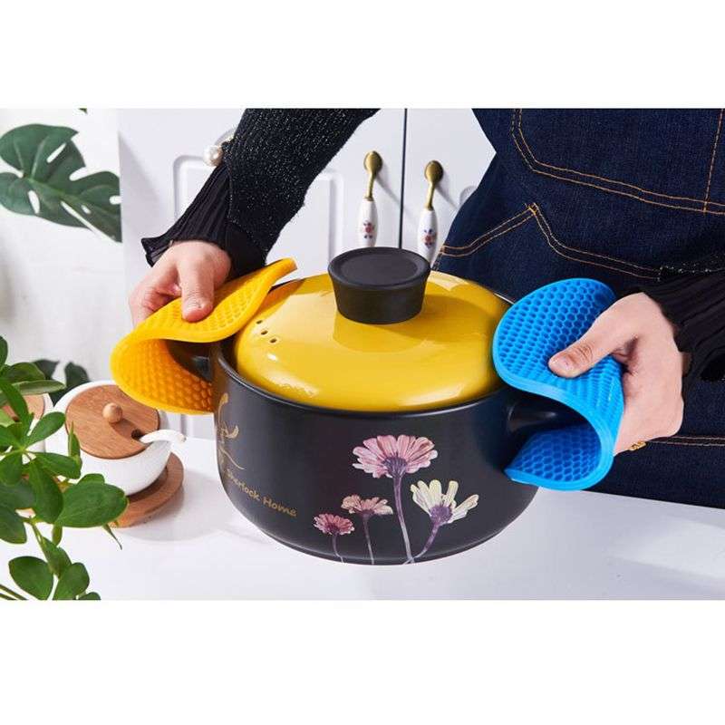 6 Pieces Heat Resistant Mat Silicone Pot Holder