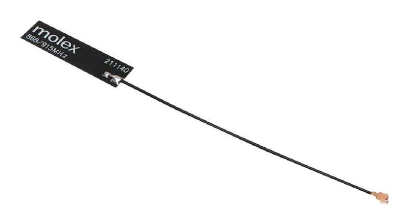 Molex (211140-0100..) 868/915MHz Flexible Antenna, 100.00mm Cable