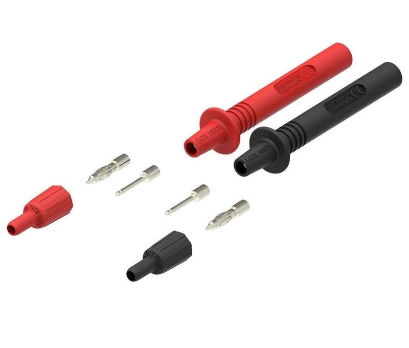 Tenma 76-080 Test Lead Probe Kit, Black / Red