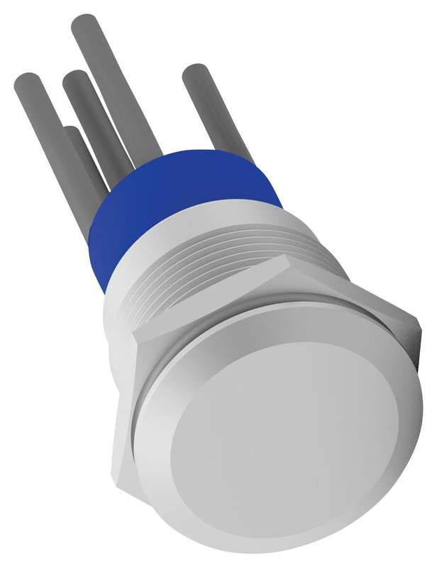 Alcoswitch (AV1910EA12T5Q04) Vandal Resistant Switch, AV19, 19 mm