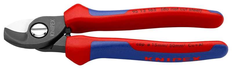 Knipex (95 12 165) Cable Cutter, 50mm² Capacity, Burnished, 165mm Length
