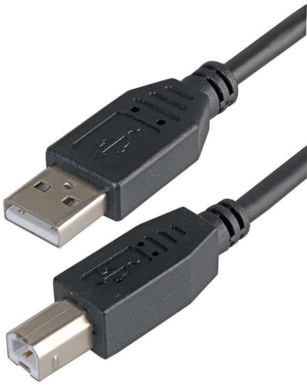 Pro Signal PSG91413 USB 2.0 A Plug to B Plug Cable, 3m Black