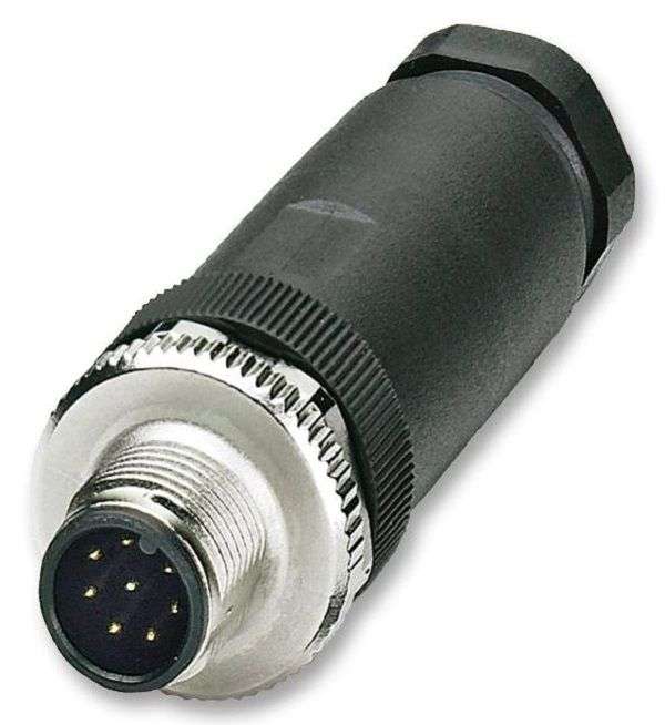 Phoenix Contact (SACC-M12MS-8CON-PG9-M) Sensor Connector, M12, Male