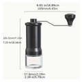 Manual Ceramic Burr Coffee Grinder - Adjustable for Fine/Coarse Grind