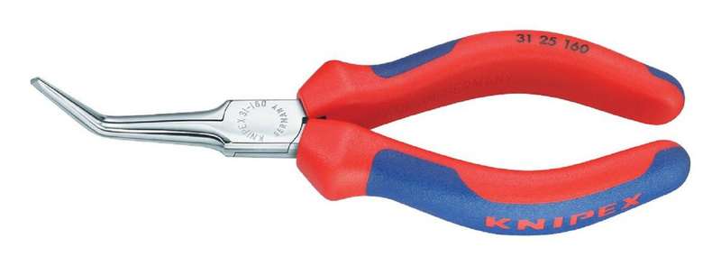 Knipex (31 25 160) 45° Bent Jaw Chrome Plated Needle Nose Pliers
