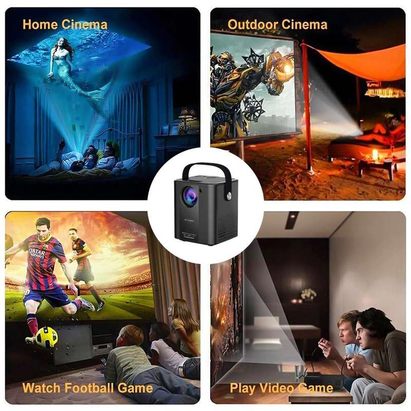 Q2000 Multimedia Portable Projector for Outdoor Movie Ultra 4K