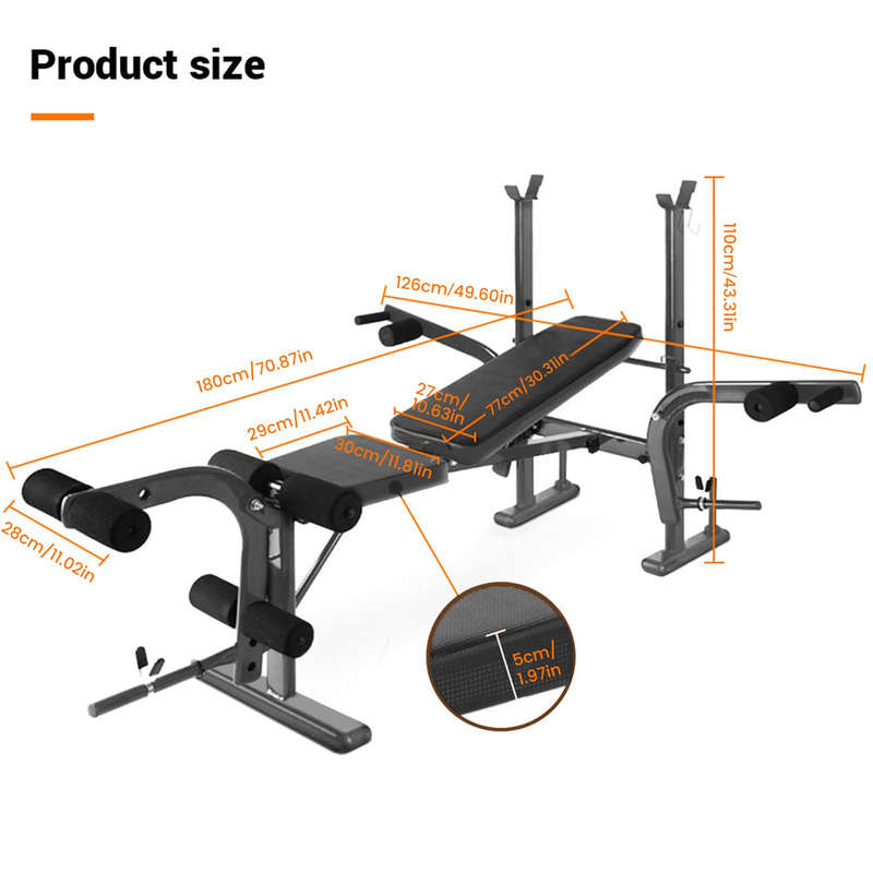 Adjustable Foldable Multi-Functional Weight Bench Weight Lifting Bench
