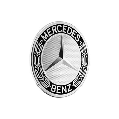 Mercedes Benz Wheel Caps - Set of 4 Black and Silver