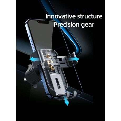 LENOVO - Phone Mount for Car Vent With Upgraded Clip - Black