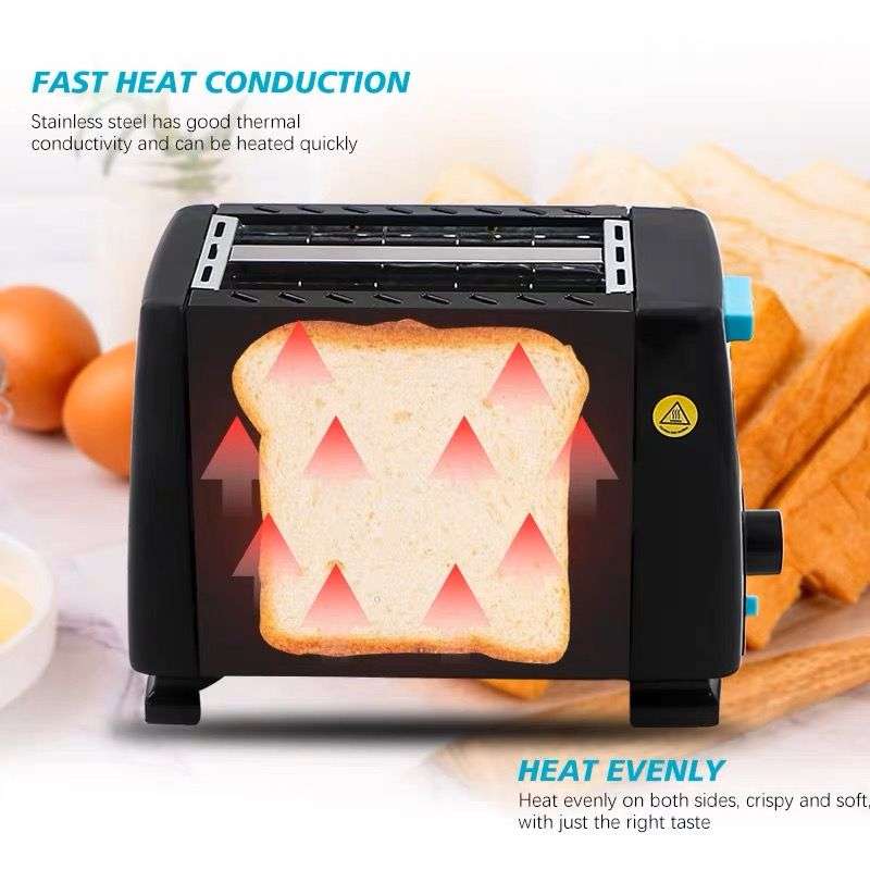 2 Slice Toaster - Black