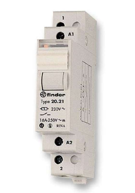 Finder (22.21.9.024.4000) Power Relay, SPST-NO, 24 VDC, 20 A