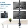 13'' - 27'' Adjustable LCD LED Stacked Monitor Desk Stand - XF0670