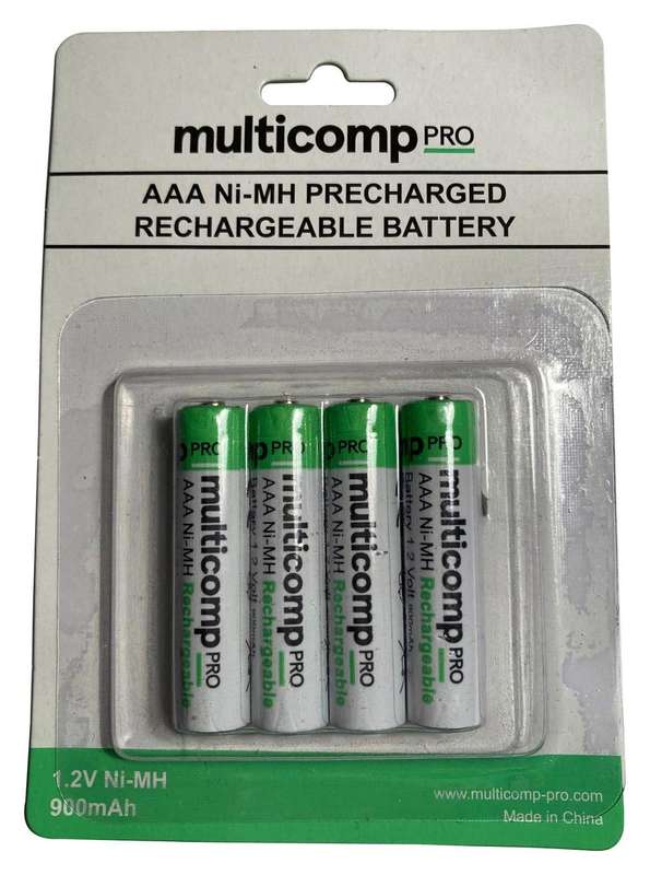 Multicompm Pro (MP001184) Rechargeable Battery, 1.2 V, Nickel Metal Hydride