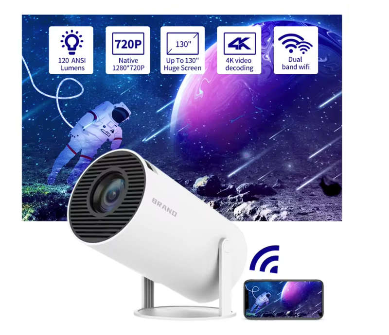 4K Wifi portable smart projector Android os