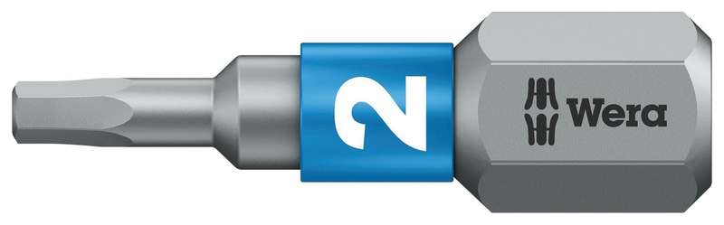 Wera (05056681001) Hex Driver Bit, Hex, 2mm Bit, 25 mm Overall