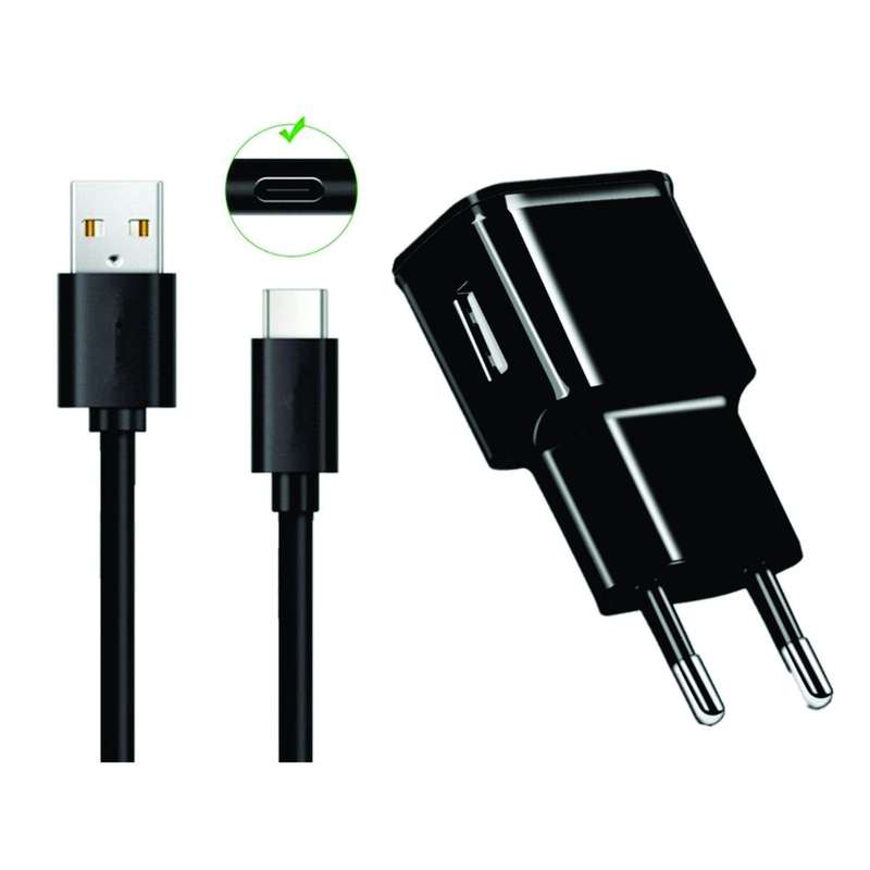 Adaptive Type C/USB C Fast Charger for All Type-C  Phone  - Black