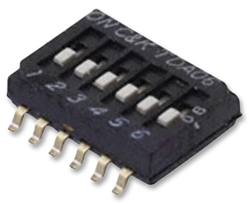 C&K Components (TDA06H0SB1) DIP / SIP Switch, SPST, 24 VDC, 25 mA