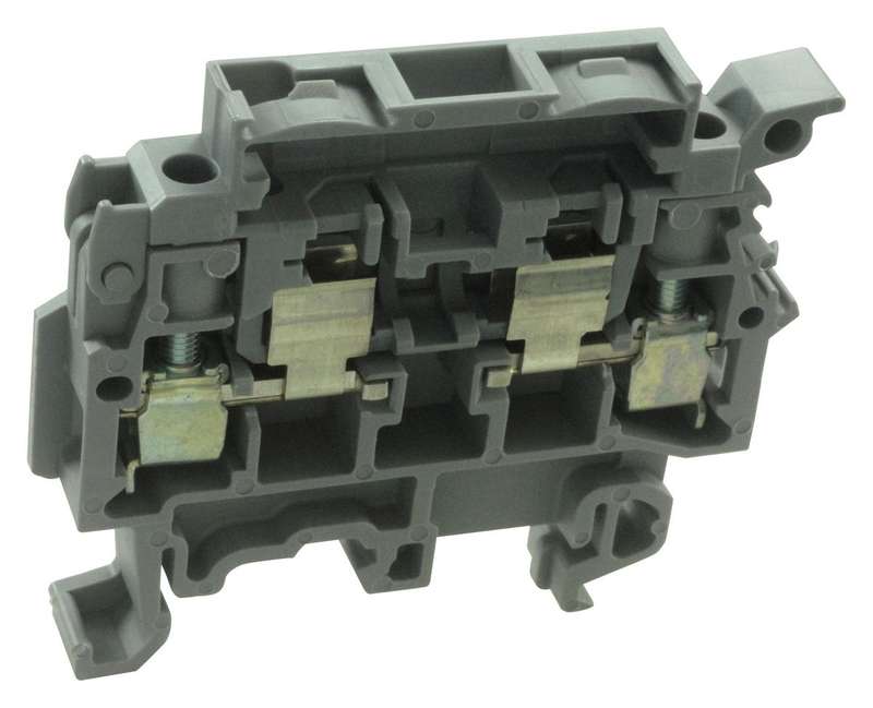 Entrelec (011565725) Fused Terminal Block, 2 Ways, 22AWG to 12AWG