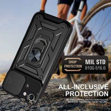 Ring stand sliding camera case for iPhone SE iPhone 7 iPhone 8