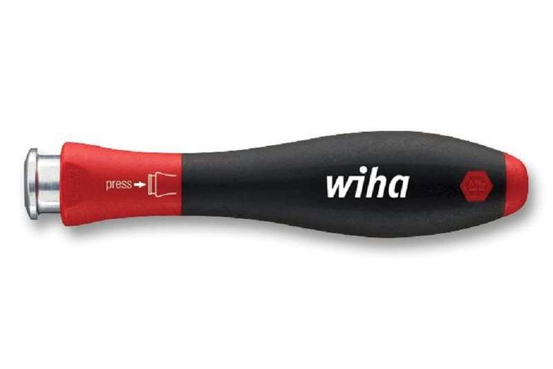 Wiha (2691) Screwdriver Handle, System 4 Blades, SoftFinish®, Hex Retainer