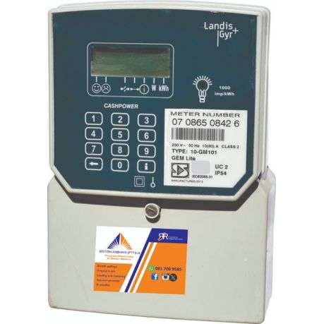 British Xabhaya 10-GM100 Single Phase Prepaid Residential Meter