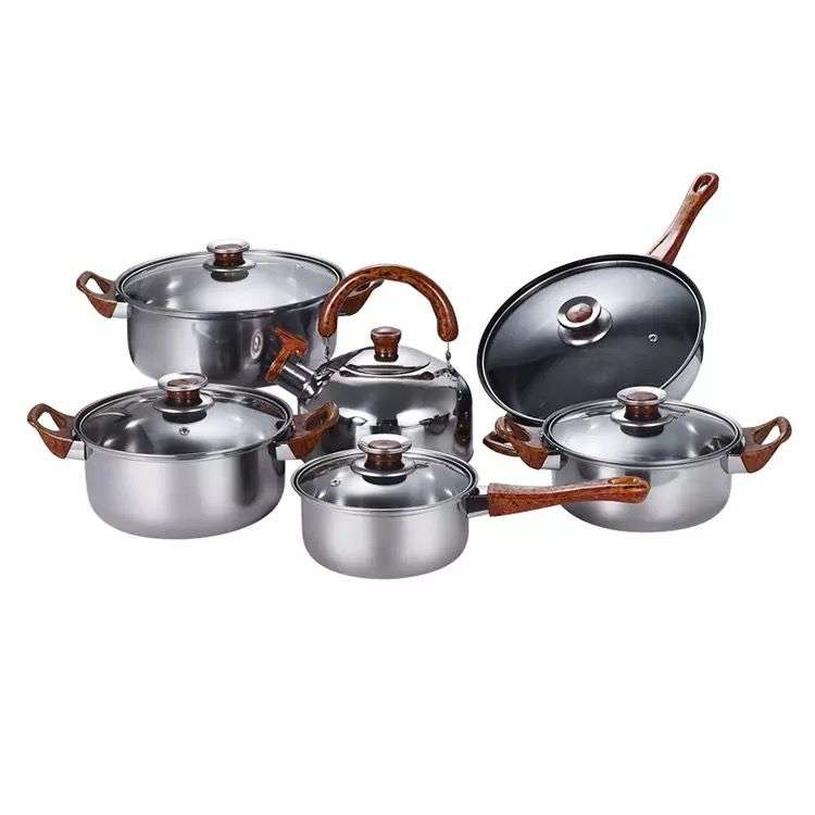 12 Piece Non Stick Cooking Utensil Pots Sets