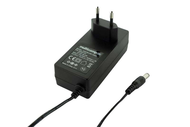 Multicomp Pro (MP007787) AC/DC Power Supply, 1 Output, 36 W, 24 VDC, 1.5 A