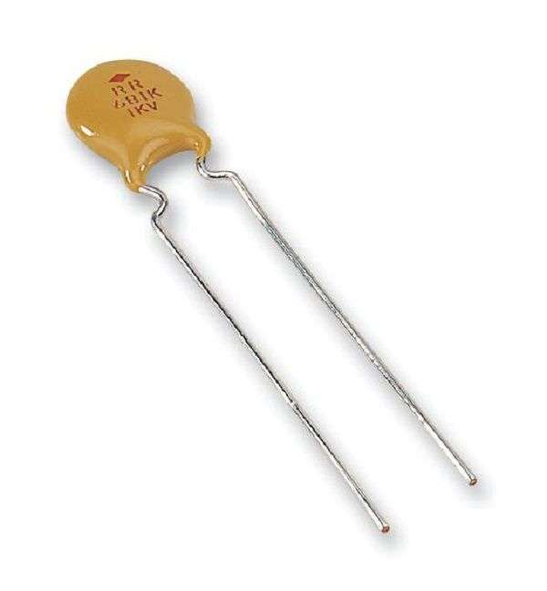 Vishay (F221K29Y5RP6UK5R) Ceramic Disc Capacitor, 220 pF, 2 kV,