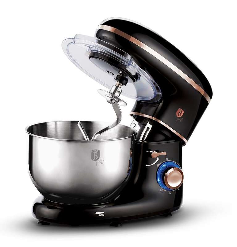 Berlinger Haus 1300W Heavy Duty Kitchen Machine - Black Rose Edition (DISPLAY MODEL)