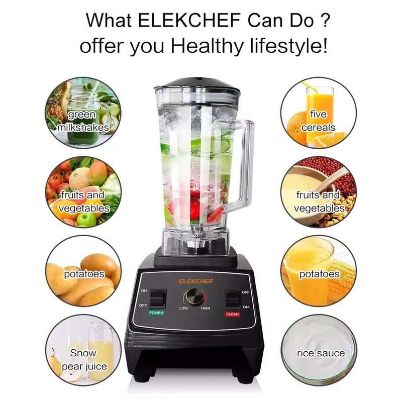 Red Blender 4500W Silver Crest.