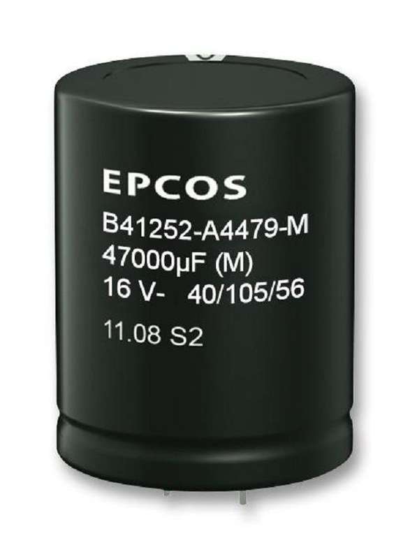 Epcos (B41252A9108M000) Electrolytic Capacitor, Snap-in, 1000 µF