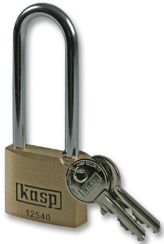 Kasp Security (K12540L63) Long Shackled Premium Brass Padlock