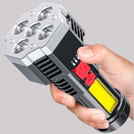 Multi-function Flashlight Portable Mini Strong Retractable Light