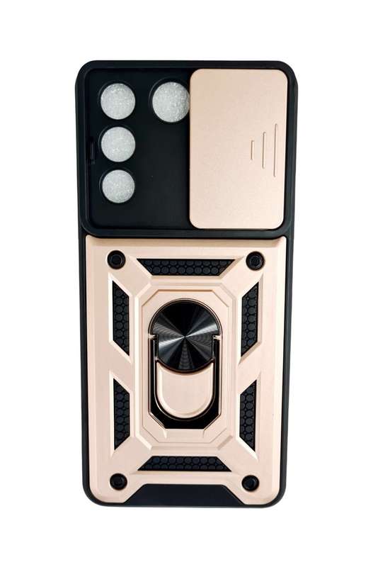 Shockproof Case with Sliding Camera Protection for Vivo V27E